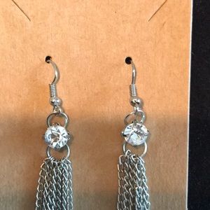 Chain and Stone Earrings